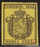 Spain 1854 Spain Coat 1/2o Yelow Edifil 28. esp 28. Uploaded by susofe